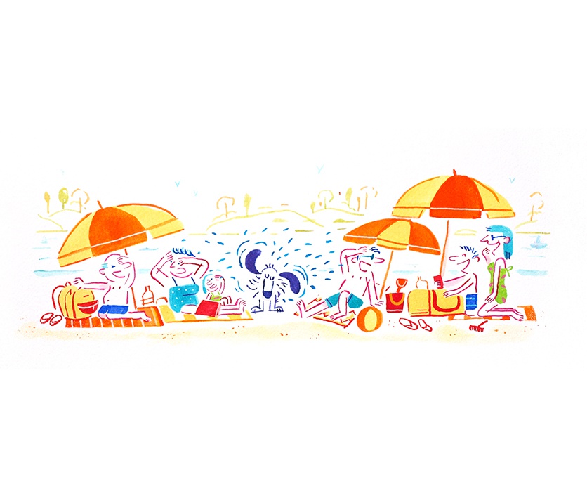 illustration oceane meklemberg plage famille.jpg - Ocane MEKLEMBERG | Virginie